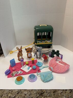 My Life As An Animal Trainer Play Set for 18" Doll Animals and Accessories Wagon